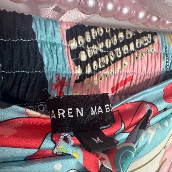 Karen mabon pants pj Colorful Cat Print Pajama Pants gummy bears pearls phone - Picture 7 of 16